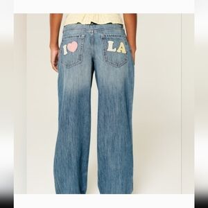 Hollister I Love LA Low Rise Baggy Jeans